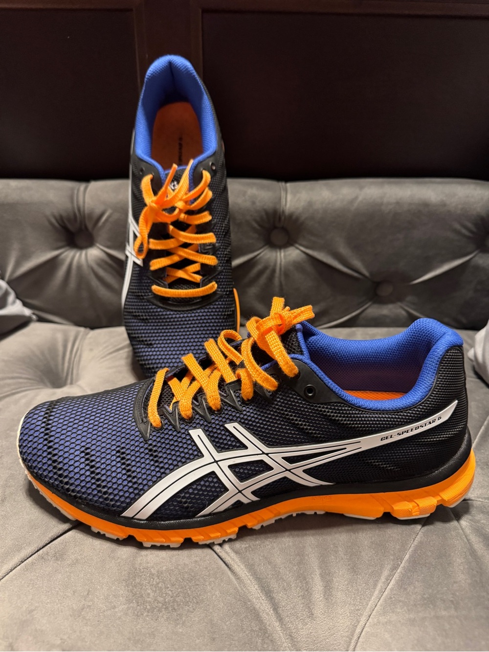 ASICS Men's Navy & Orange Running Shoes